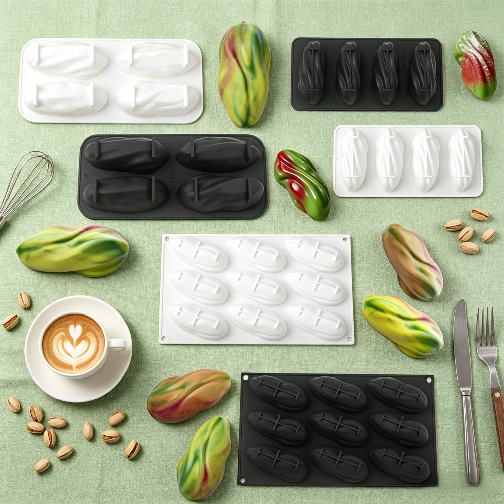 Soap Making Kit - 4 or 9-Cavity Pistachio Silicone Mold