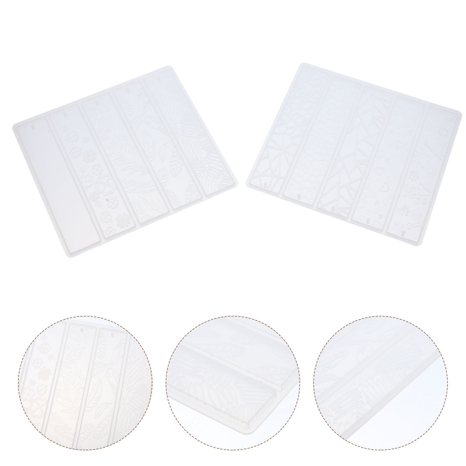 Soap Making In School - 2Pcs Rectangle Silicone Bookmark Molds for