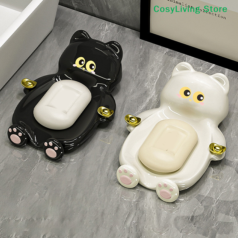 Soap Making Box - [CL]1Pcs Cute Cat Soap Dish Creative