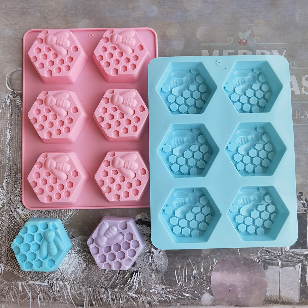 Silicone Hexagonal Bee Soap Mo - Soap Making Accessories 리뷰 및 가격