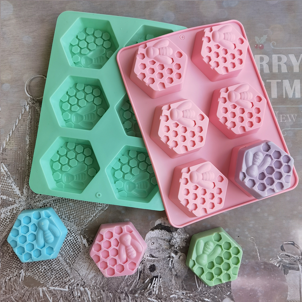 Silicone Hexagonal Bee Soap Mo - Soap Making Accessories 리뷰 및 가격