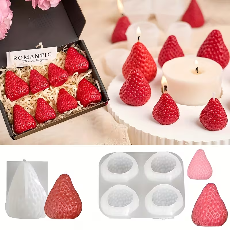 Strawberry Silicone Candle Mol - Soap Making Workshop 리뷰 및 가격