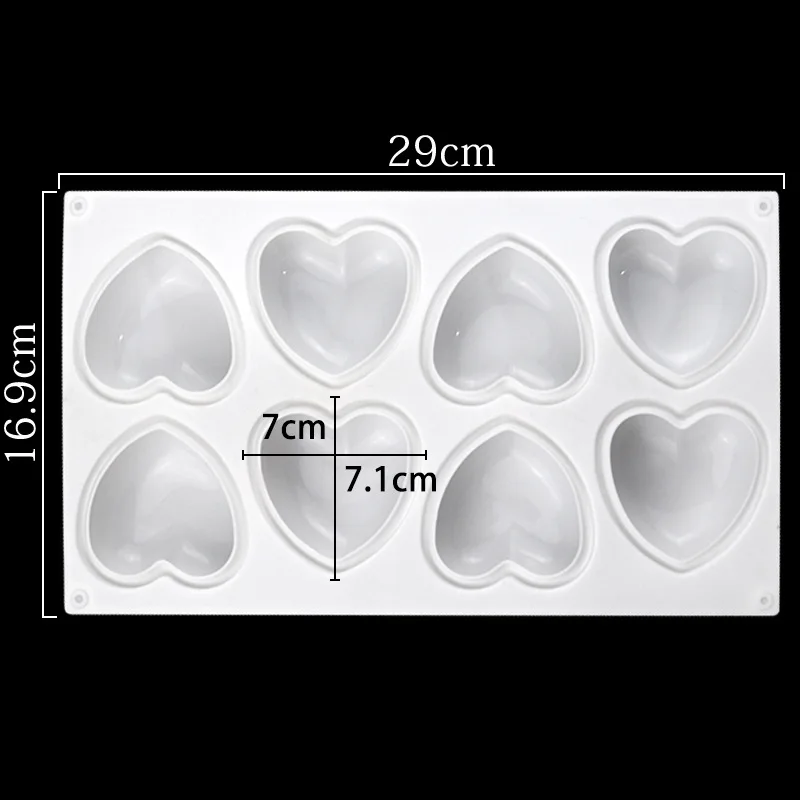 Love Heart Silicone Soap Mold  - Soap Making Accessories 리뷰 및 가격