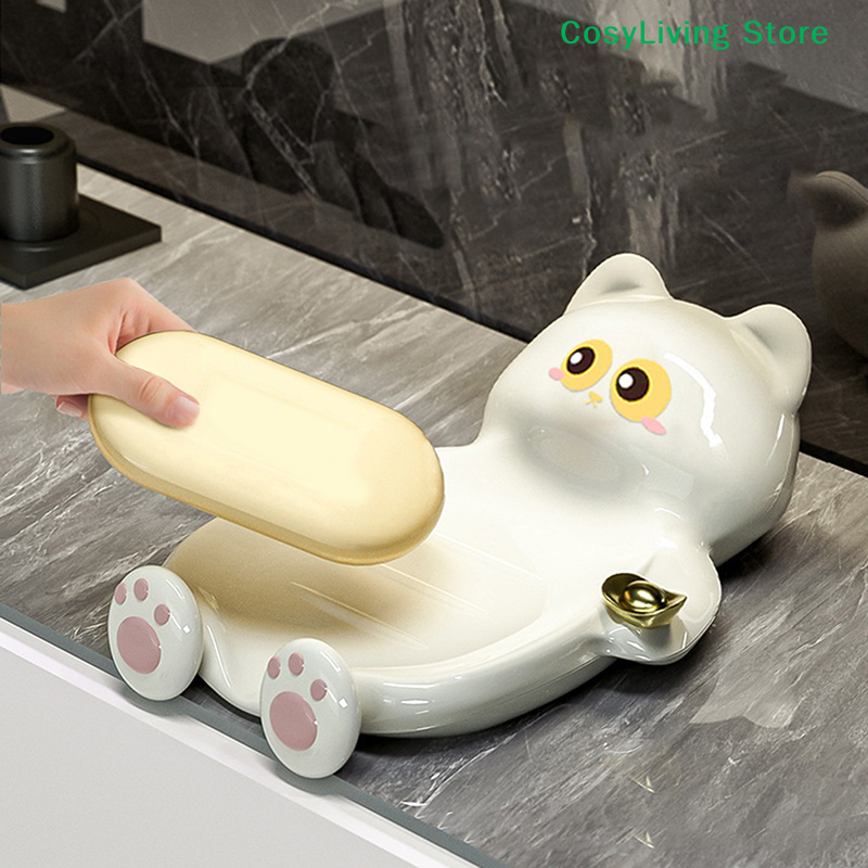 [CL]1Pcs Cute Cat Soap Dish Cr - Soap Making Box 리뷰 및 가격