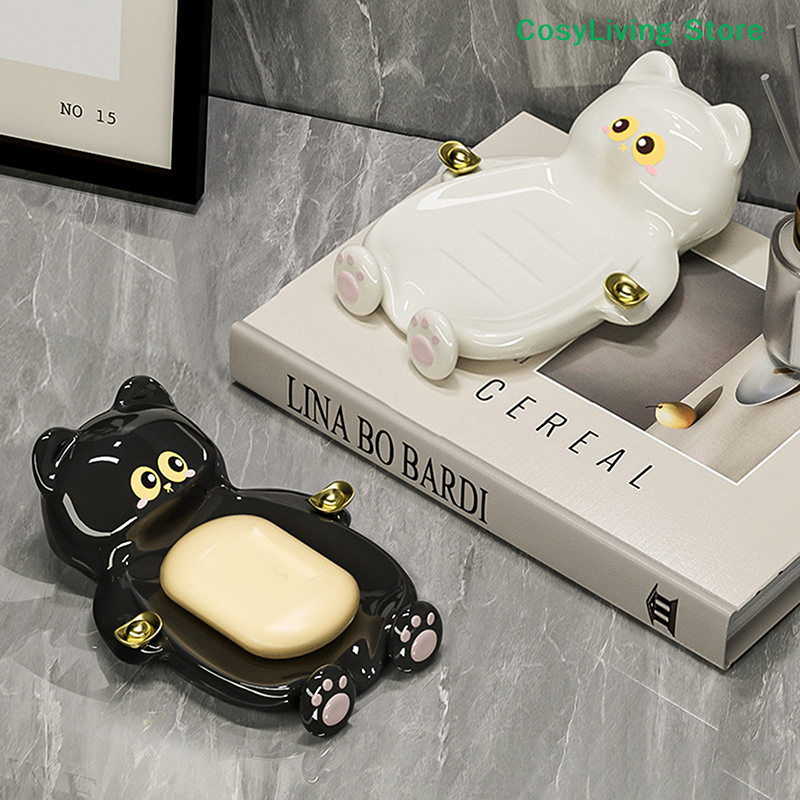 [CL]1Pcs Cute Cat Soap Dish Cr - Soap Making Box 리뷰 및 가격