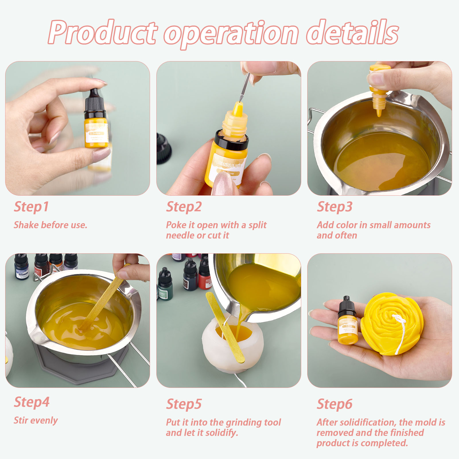 5ml/Bottle Candle Wax Pigment  - Soap Making Dye 리뷰 및 가격