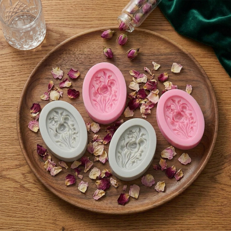4 Silicone mold with flower sh - Soap Making Workshop 리뷰 및 가격