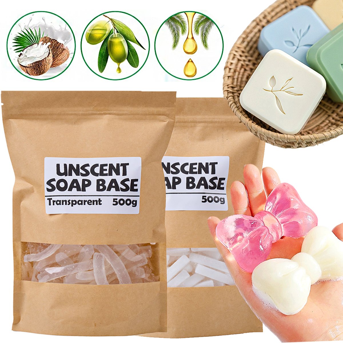 500g/package Handmade Soap Bas - Soap Making With Soap Base 리뷰 및 가격